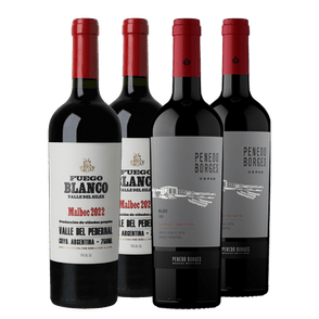 Penedo Borges Cepas Malbec 2020 x2- Fuego Blanco Malbec 2022 x2