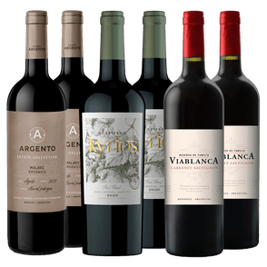 Argento Estate Collection Malbec Cabernet Franc 2020 - Staphyle Kyrios Reserva Blend 2021 - Via Blanca Reserva De Familia Cabernet Sauvignon 2019